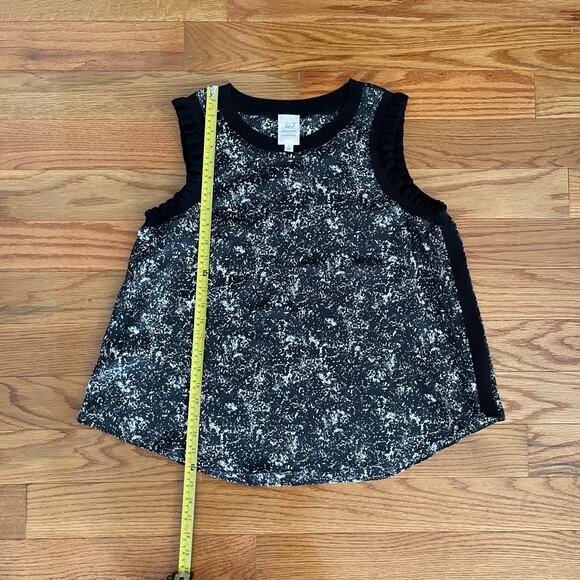 Cinq à Sept Lenore Night Sky Tank Top Womens Large Black Feminine Quiet Luxury - Picture 8 of 8